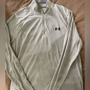 Under Armour Light Gray Quarter-Zip Pullover